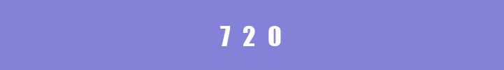 720 pixels wide